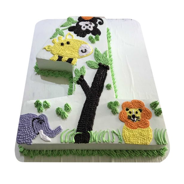 (571) Number Shape Animals Cake